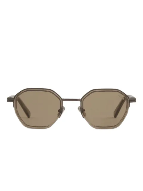 Zegna geometric-frame sunglasses