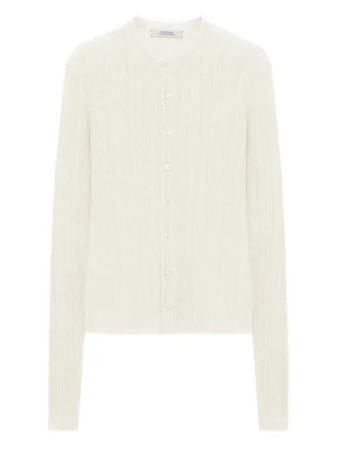 Dorothee Schumacher Linen Ribbed Cardigan
