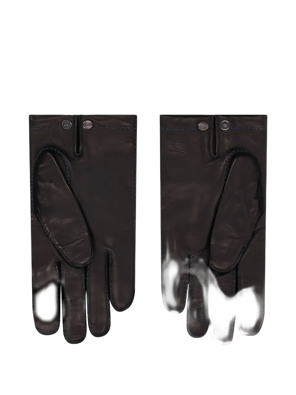 Longchamp Topstitch Gloves In Brown