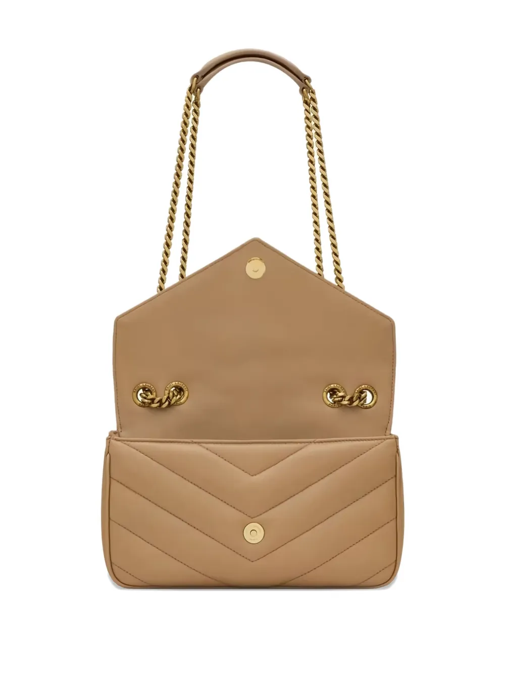 Saint Laurent Loulou schoudertas Bruin