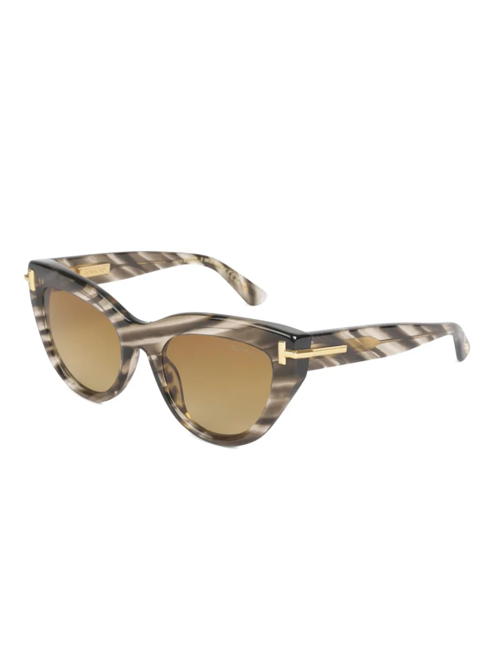 TOM FORD Icon zonnebril met cat-eye montuur - Bruin