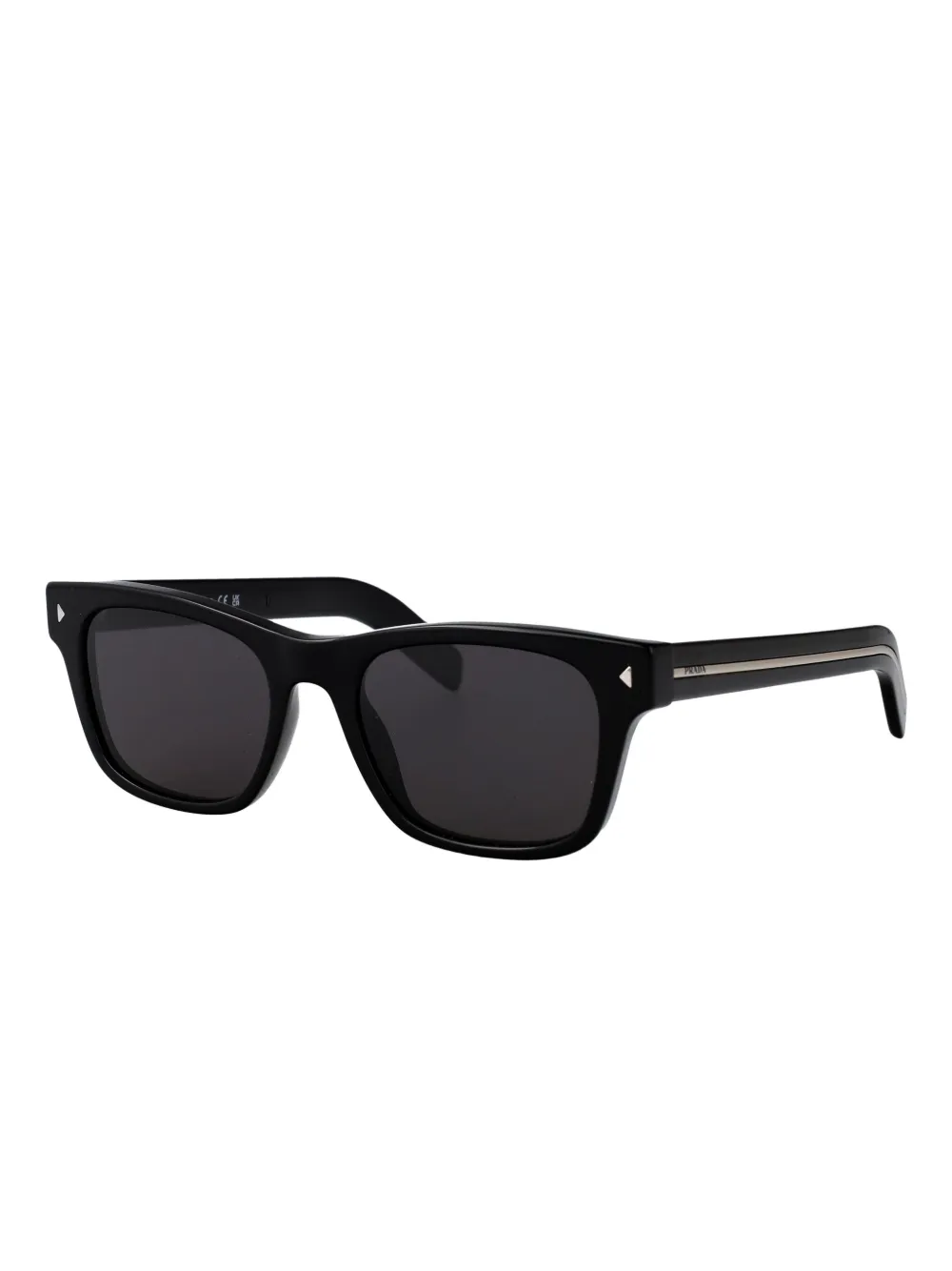 Prada Eyewear A17S zonnebril met vierkant montuur Zwart