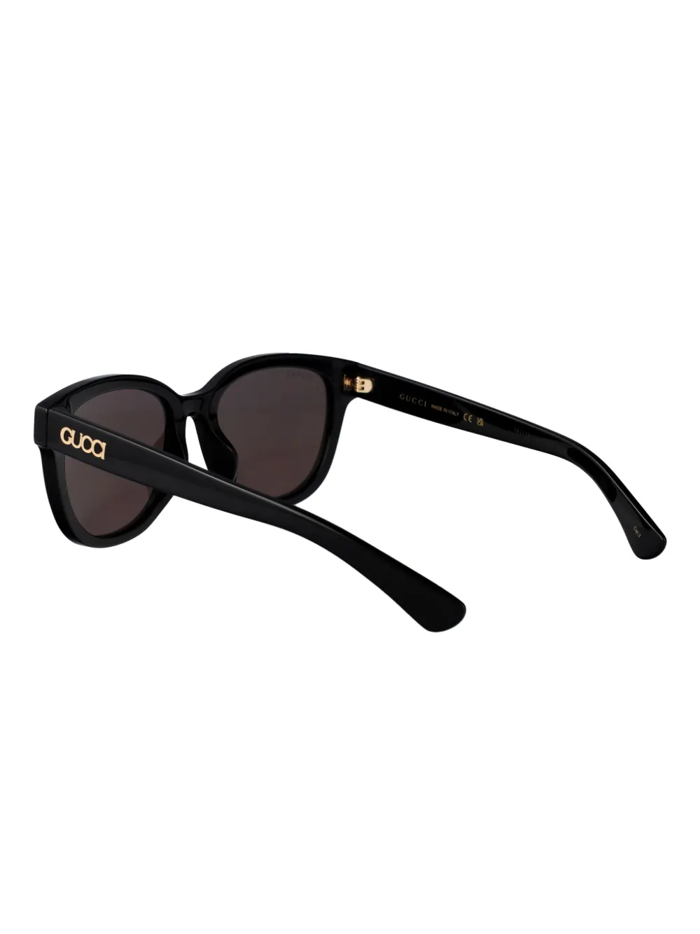Gucci Eyewear Zonnebril met rond montuur Zwart