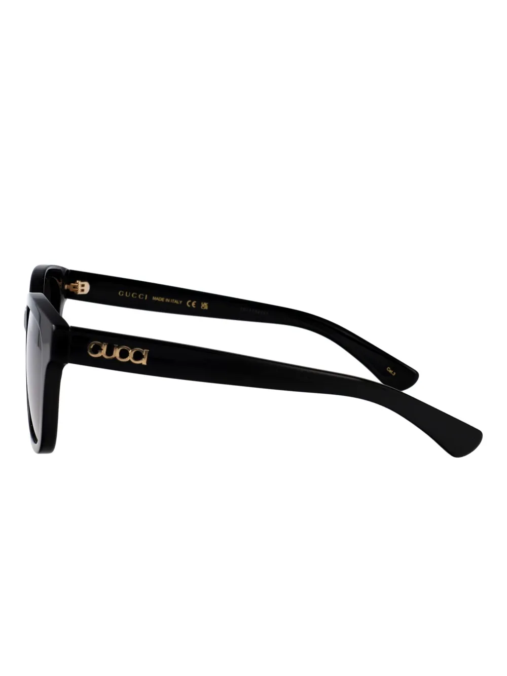 Gucci Eyewear Zonnebril met rond montuur Zwart
