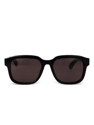 Gucci Eyewear ラウンドフレーム サングラス | ブラック | FARFETCH JP