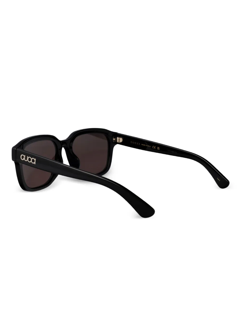 Gucci Eyewear Zonnebril met vierkant montuur Zwart