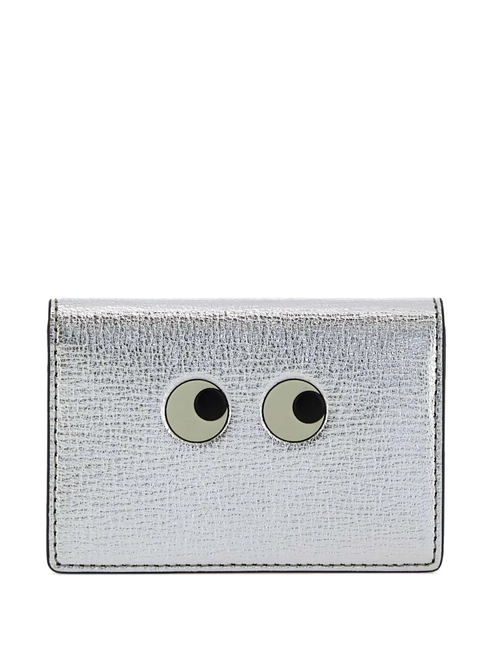 Anya Hindmarch Leren pasjeshouder Zilver