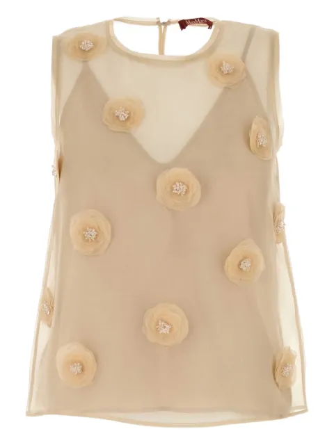Max Mara Achille organza top