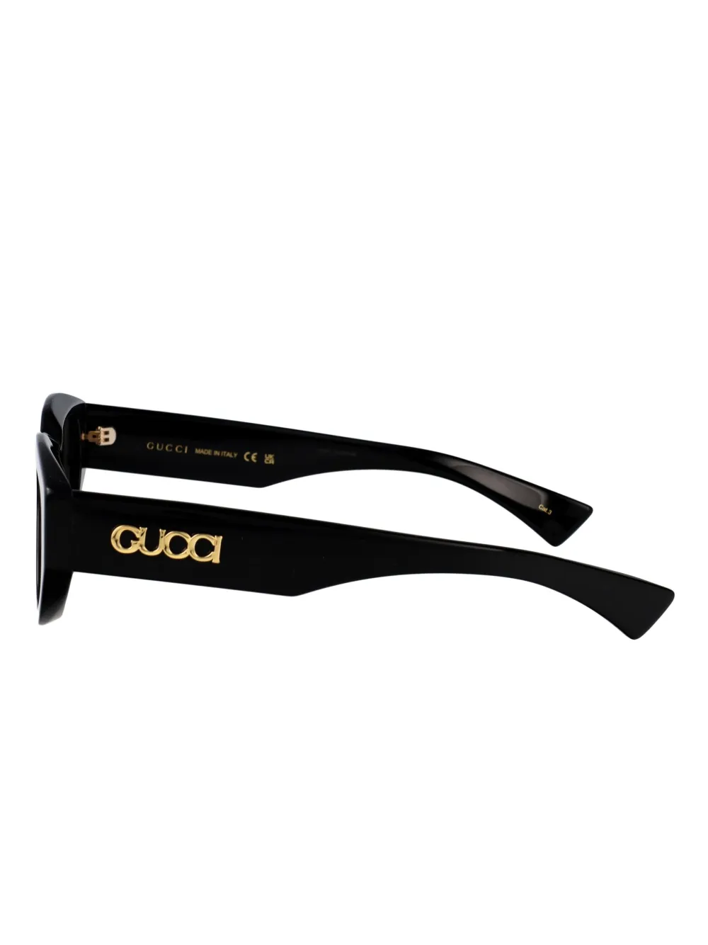 Gucci Eyewear Zonnebril met cat-eye montuur Zwart