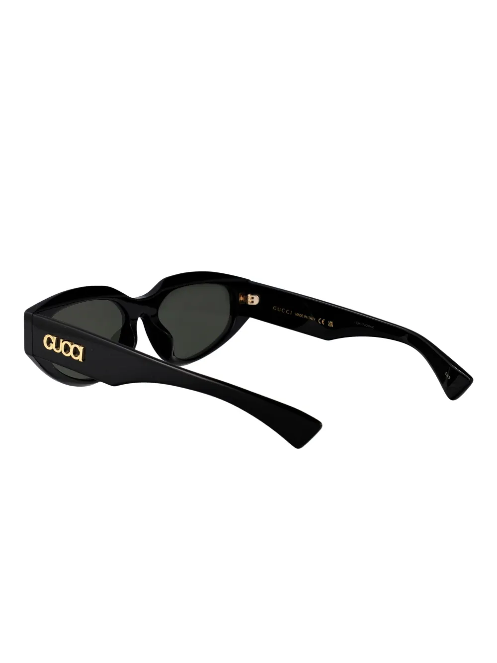 Gucci Eyewear Zonnebril met cat-eye montuur Zwart