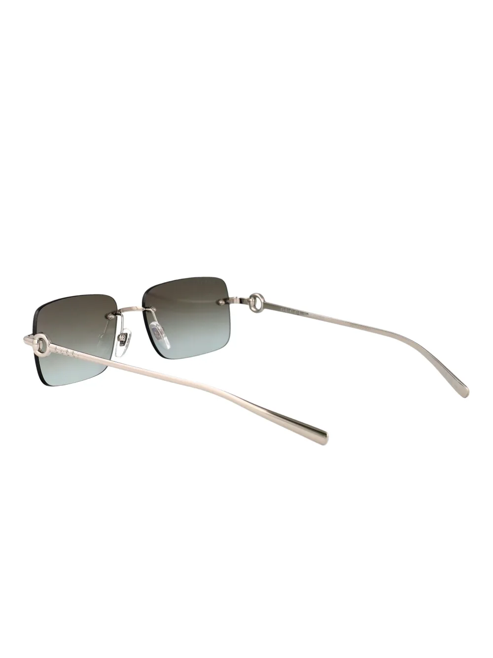 Gucci Eyewear Zonnebril met rechthoekig montuur Grijs