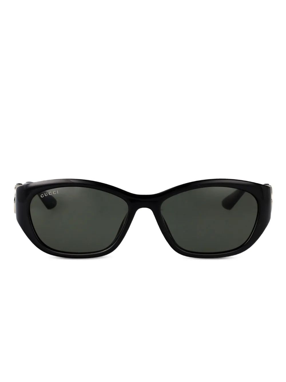Gucci Eyewear Zonnebril met rechthoekig montuur Zwart