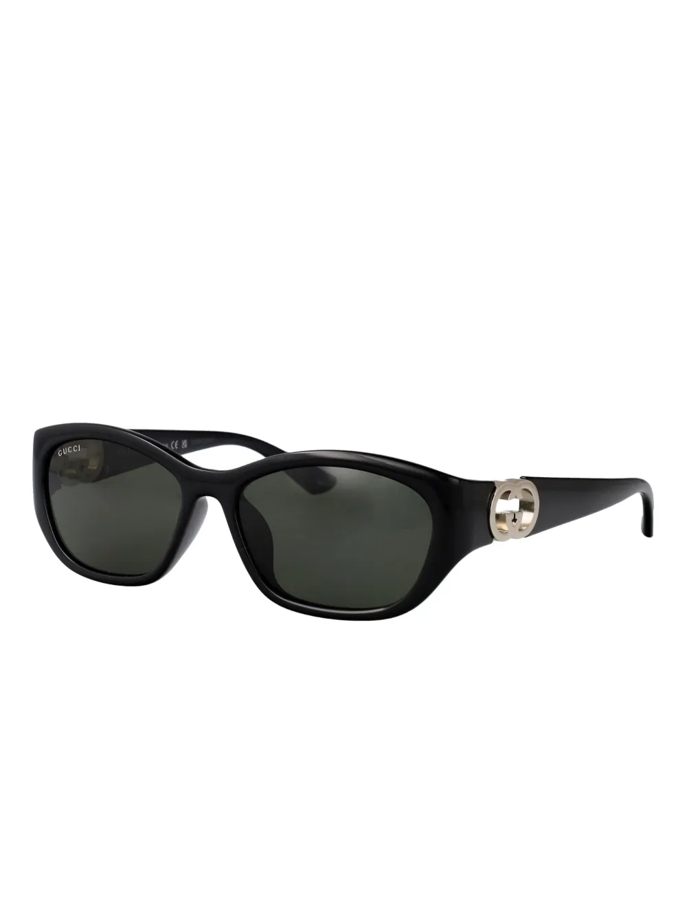Gucci Eyewear rectangle-frame sunglasses - Zwart