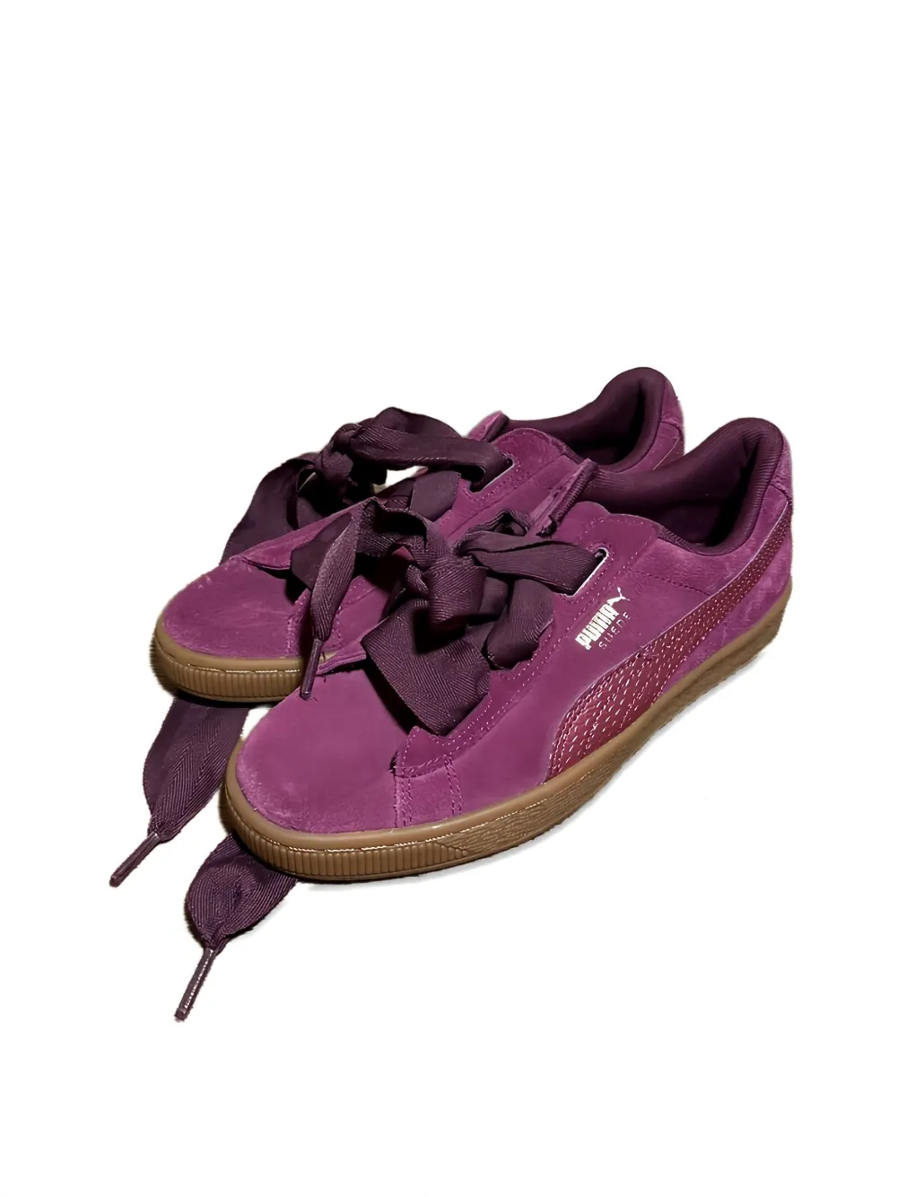 Puma Suede Heart Snk "dark Purple" Sneakers In Purple