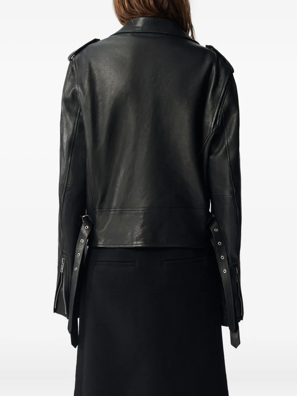 Ann Demeulemeester Arvid bikerjack Zwart