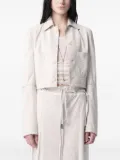 Ann Demeulemeester Phae cropped cropped jacket - White
