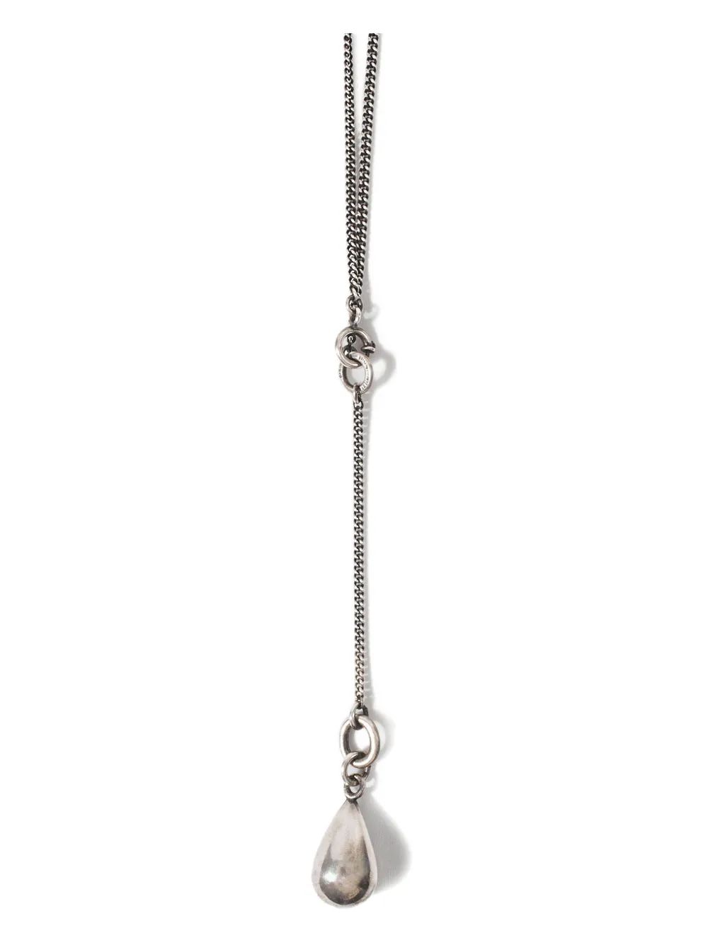 Ann Demeulemeester Tinne teardrop pendant necklace - Zilver