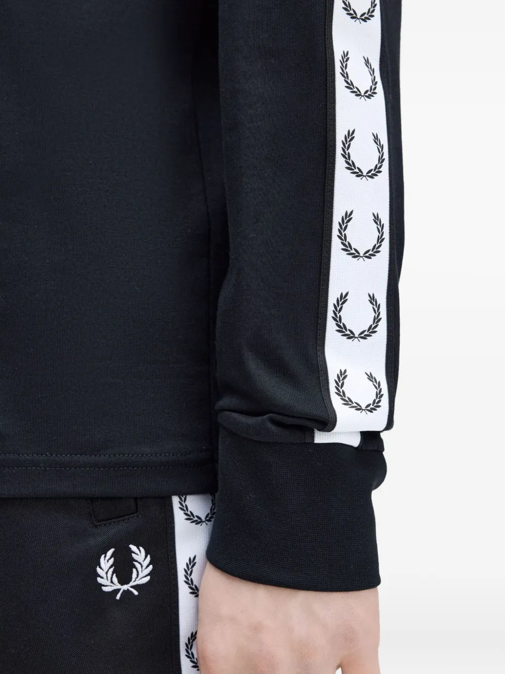 Fred Perry long-sleeve T-shirt Zwart