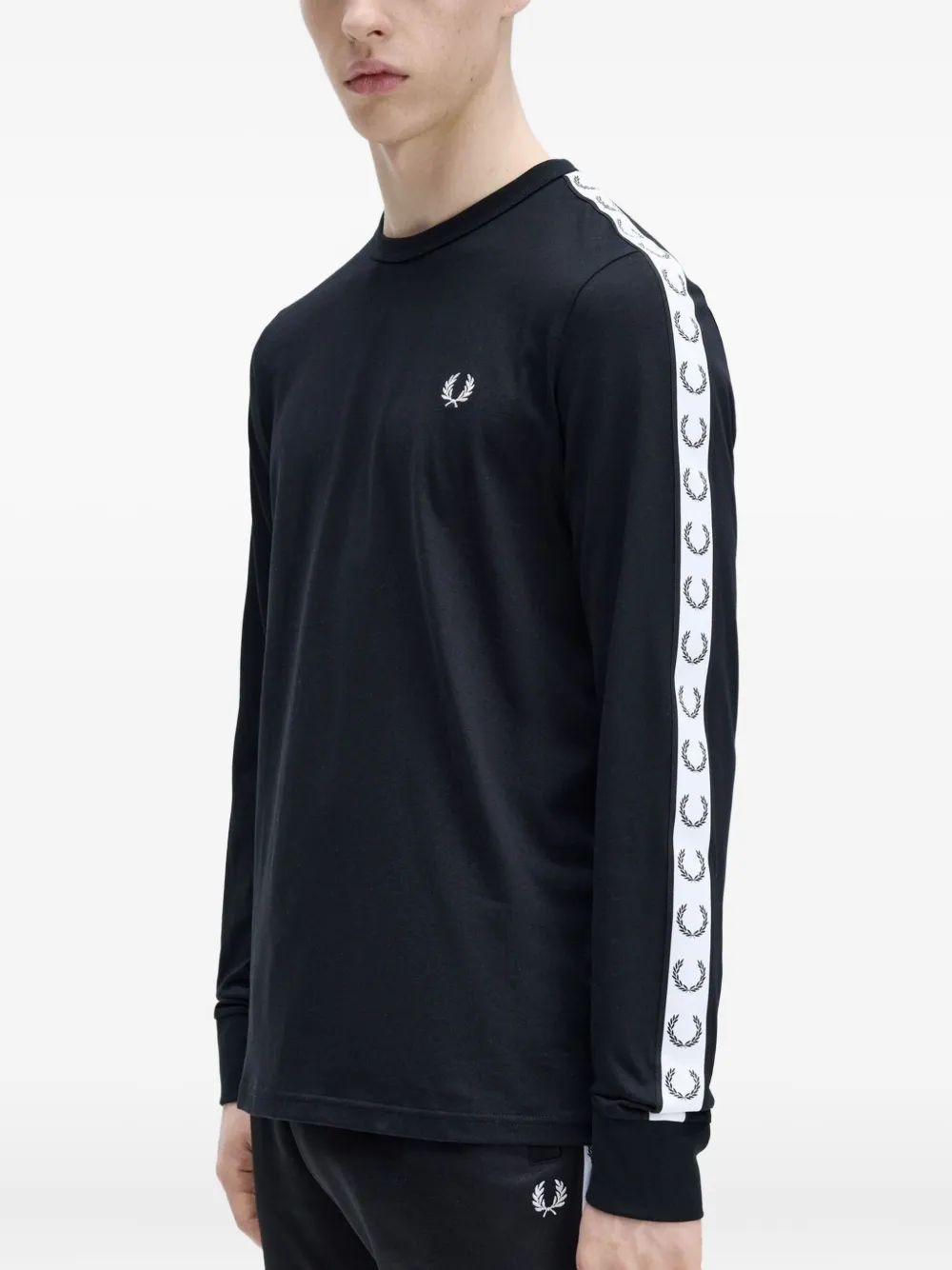 Fred Perry long-sleeve T-shirt Zwart