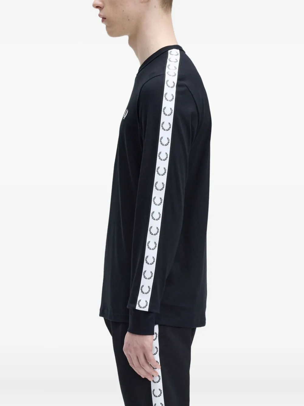 Fred Perry long-sleeve T-shirt Zwart