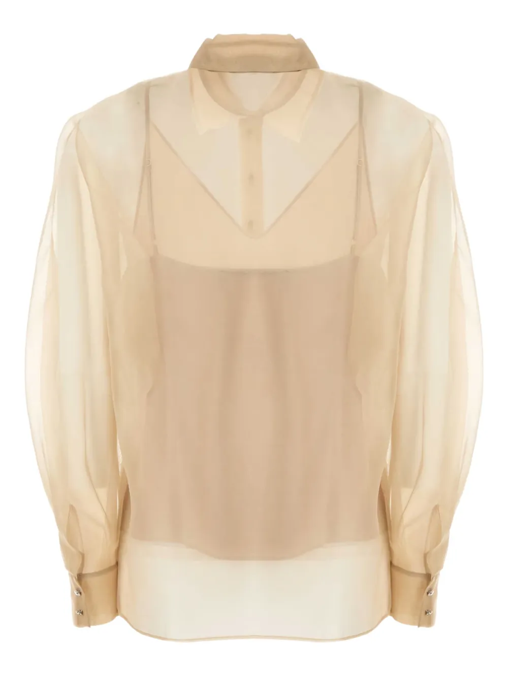 Max Mara Ovale organza shirt - Beige