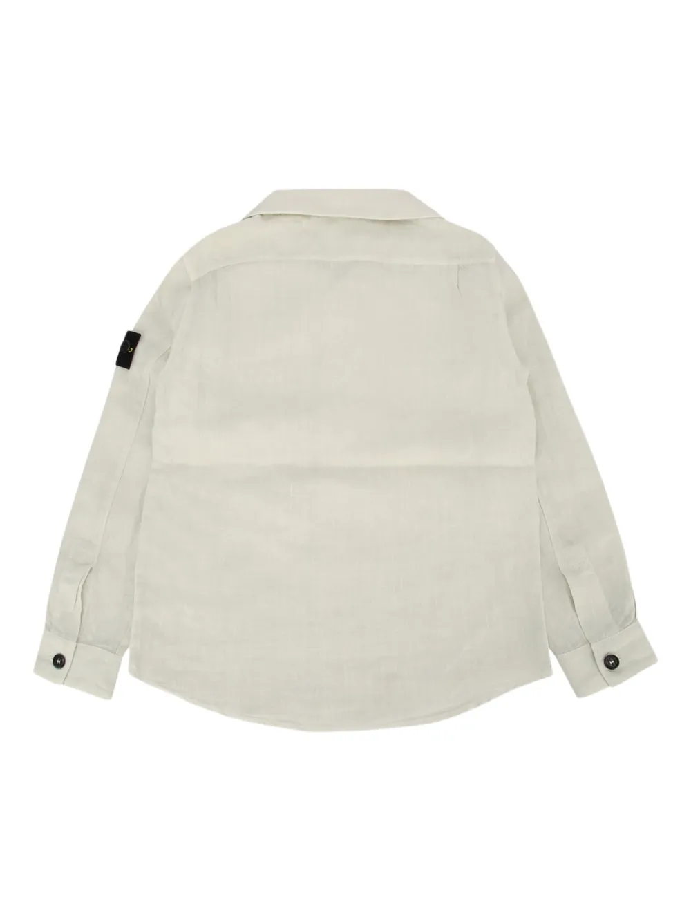 Stone Island Junior Sweater met Compass-logopatch Beige