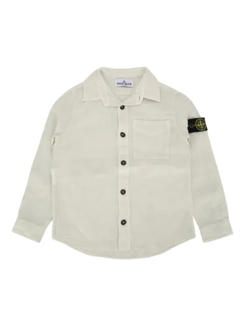 Stone Island Junior Compass-badge shirt 