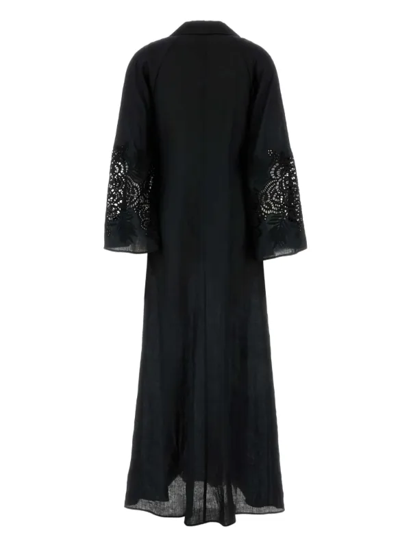 ワンピース MAX MARA BLACK LINEN STRANO DRESS Max Mara Strano Linen Dress | Black | FARFETCH JO