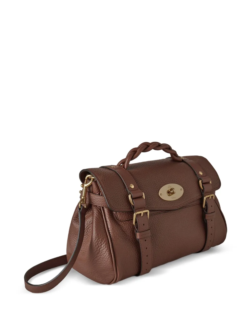 Mulberry Alexa shopper met draaislot Bruin