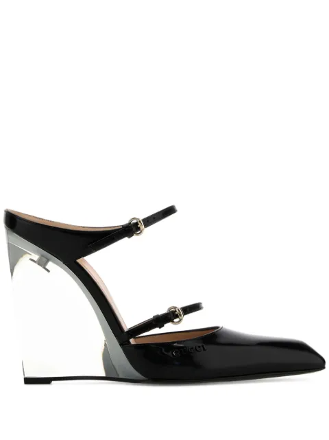 Gucci 110mm transparent heel mules