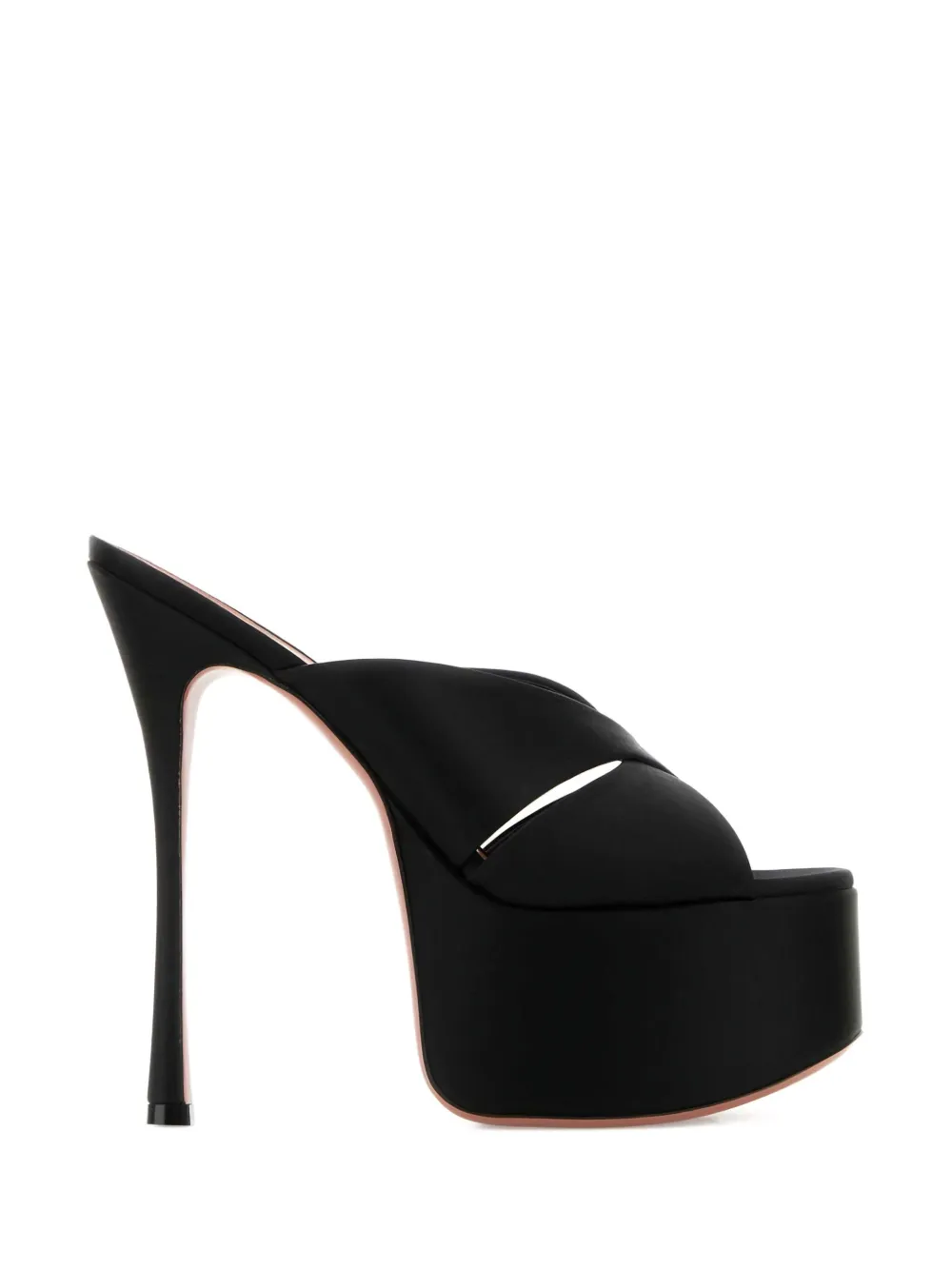 Amina Muaddi 155mm Salma sandals Black