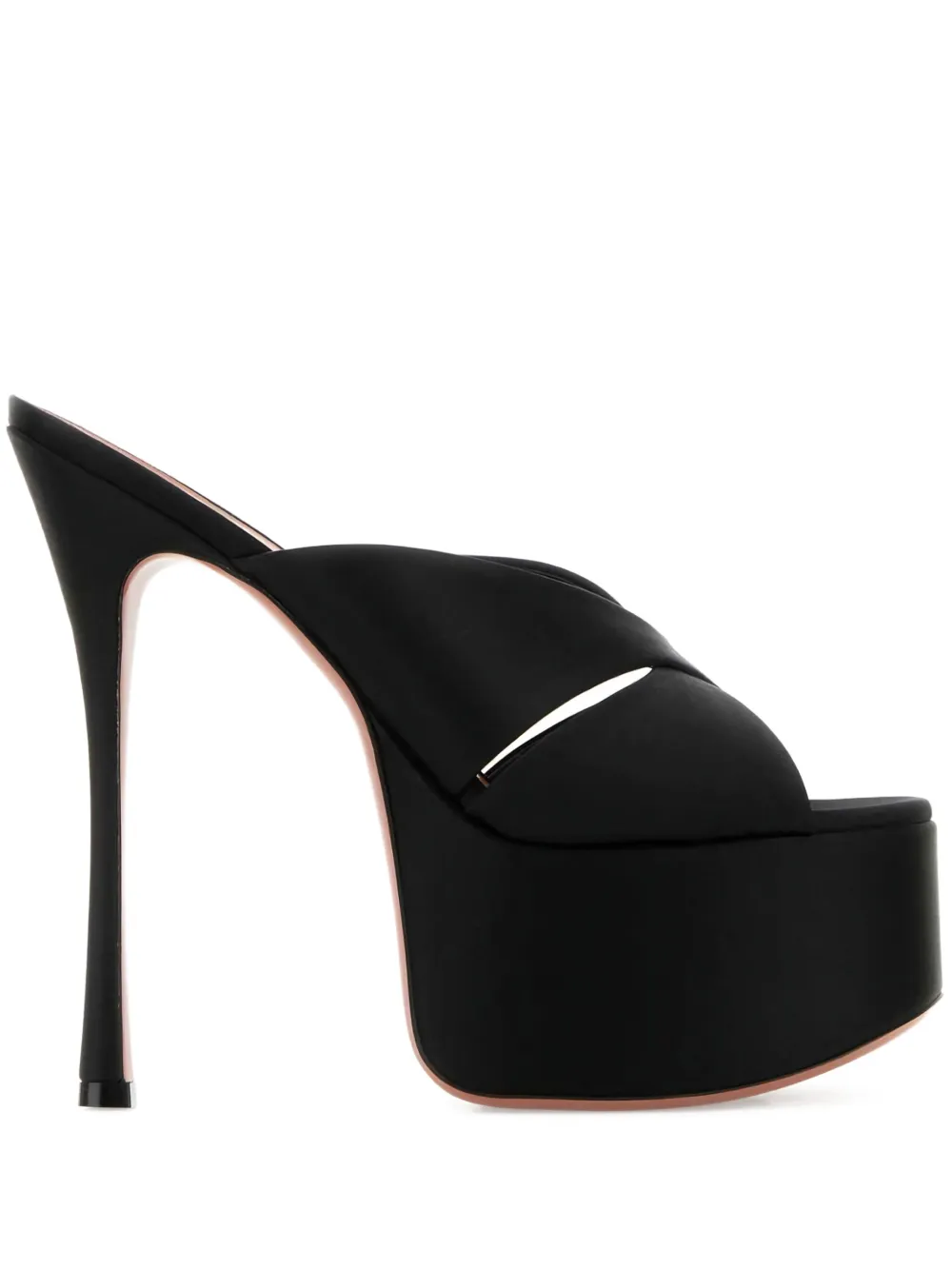 Amina Muaddi 155mm Salma sandals Black