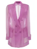 Max Mara double-breasted silk blazer - Pink