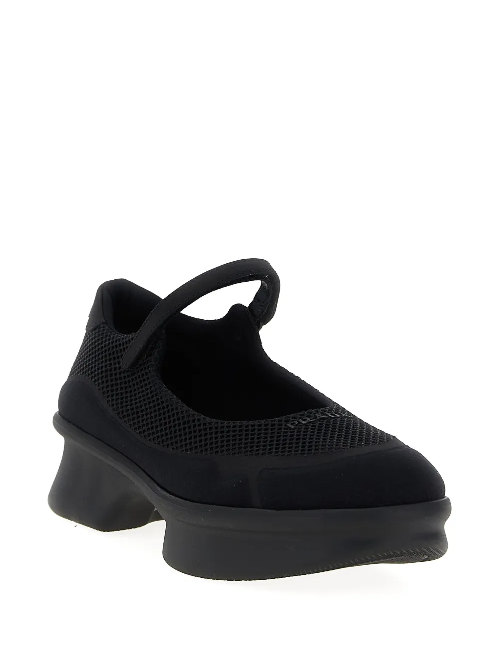 Prada Mesh ballerina's - Zwart