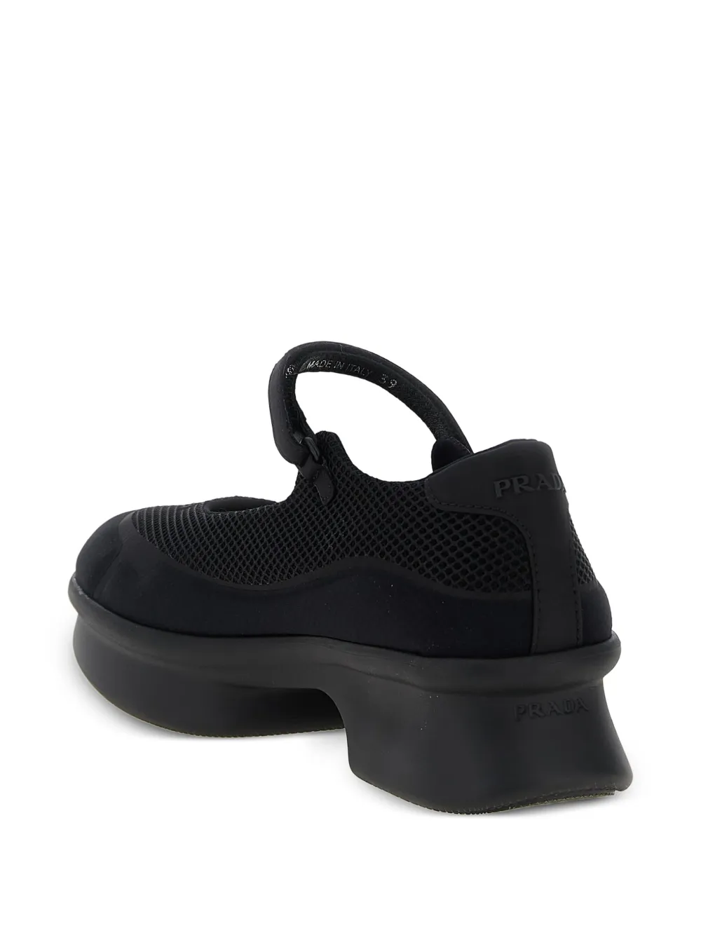 Prada Mesh ballerina's Zwart
