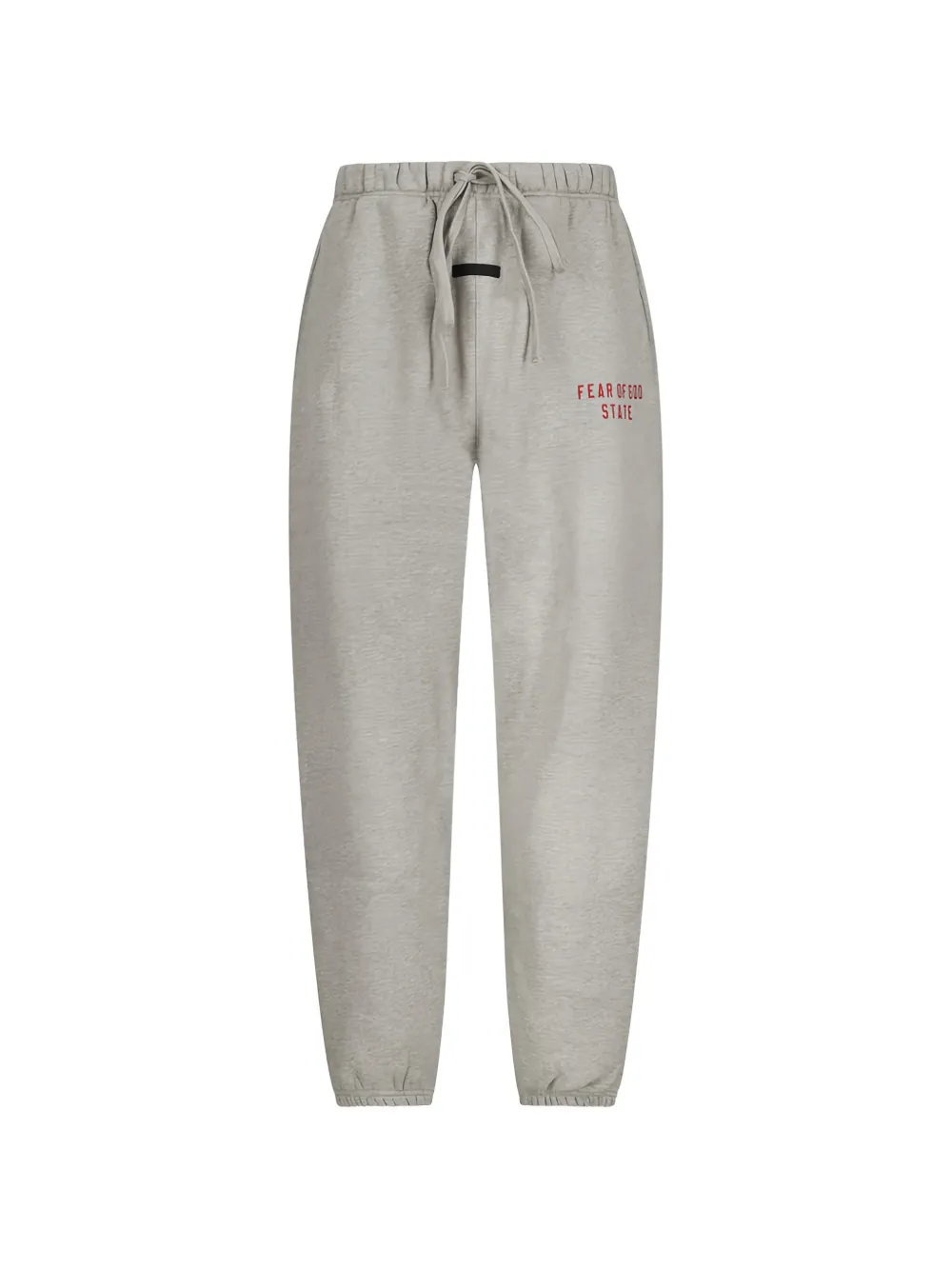 Essentials Fleece Drawstring Track Pants In Gray