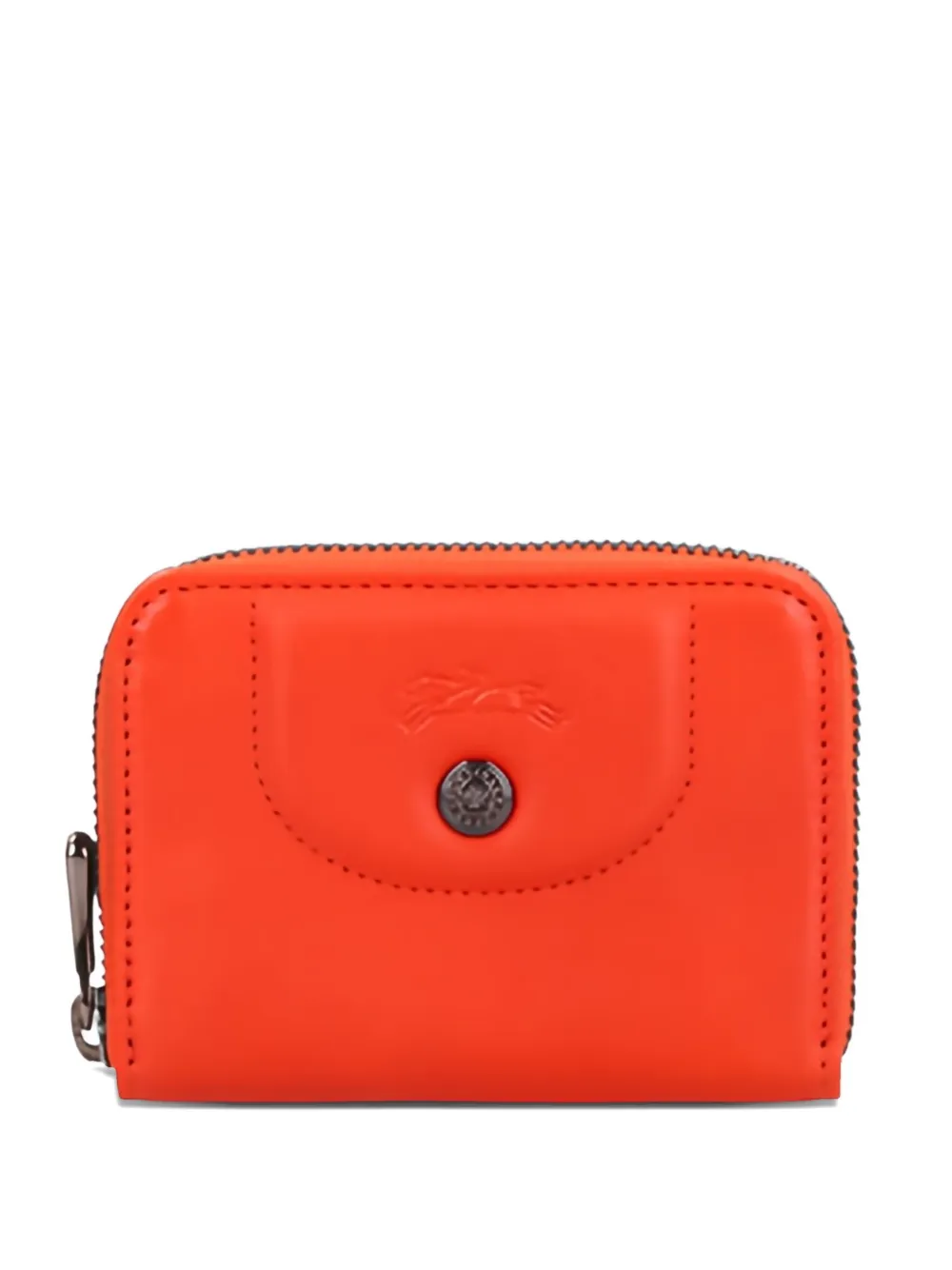 Longchamp Logo-detail Zip Wallet In Blue