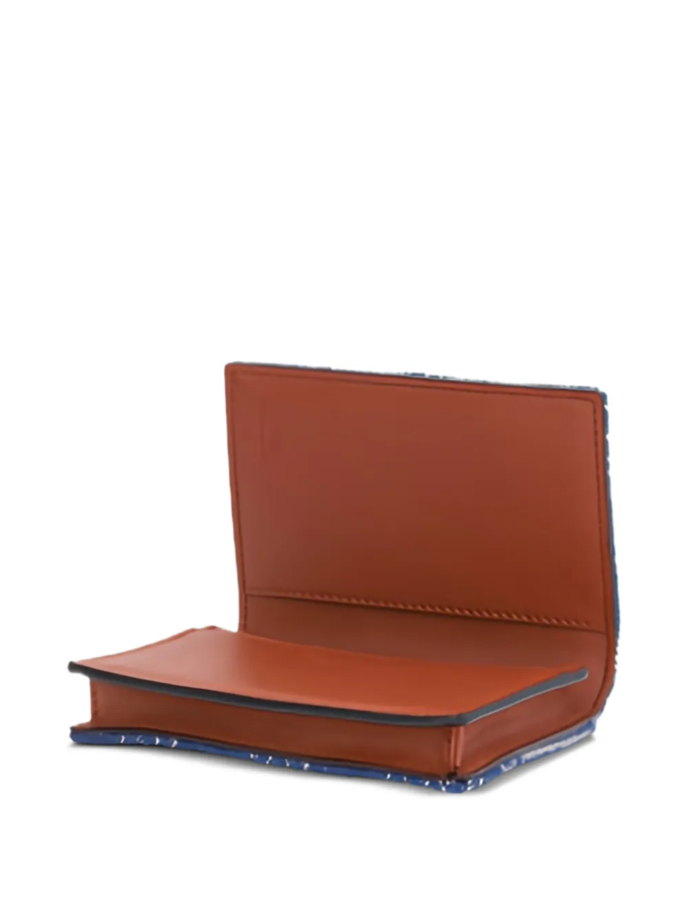 Fendi Ff Jacquard Wallet - Blue 