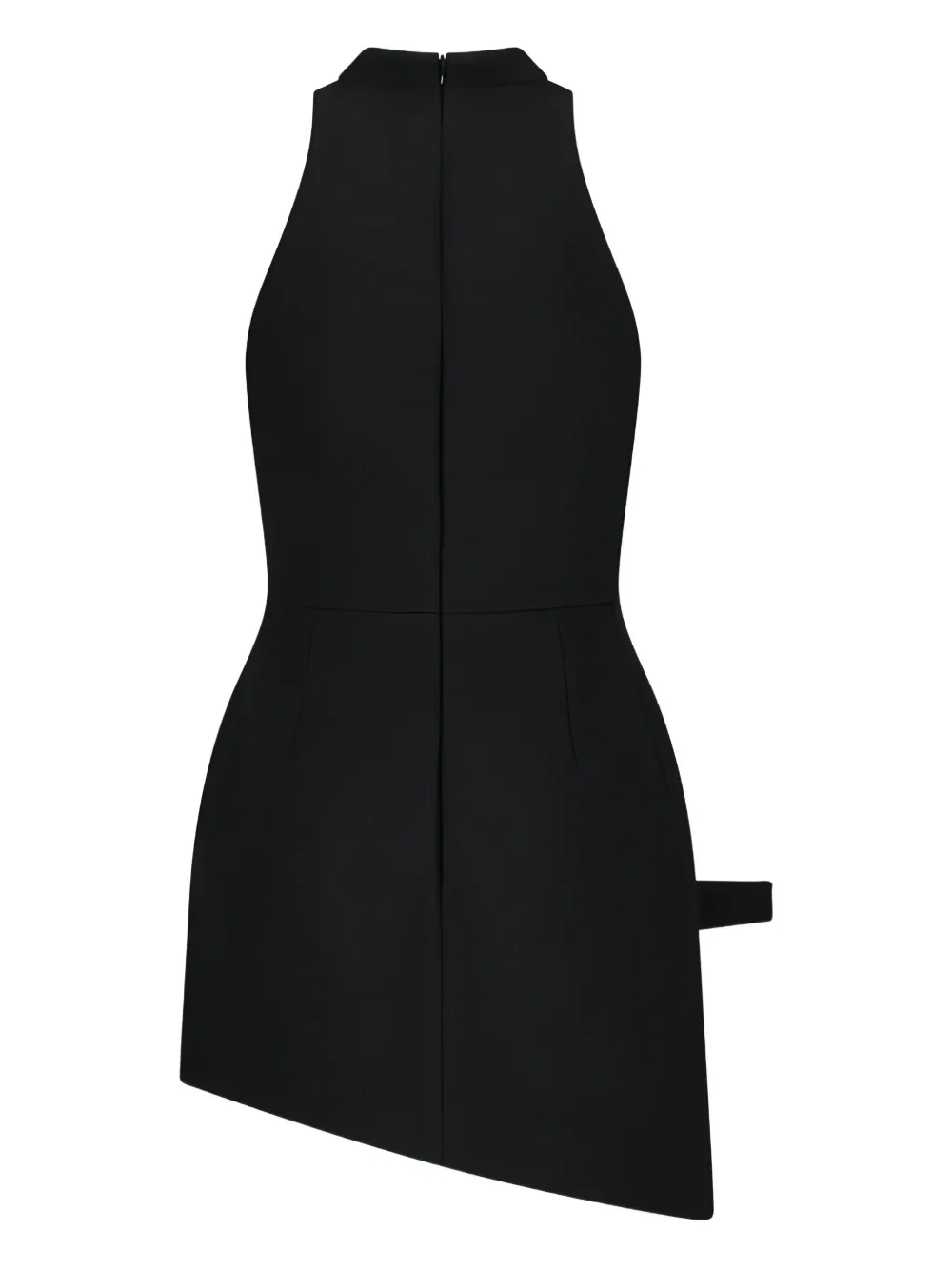David Koma Mini-jurk met asymmetrische halternek - Zwart