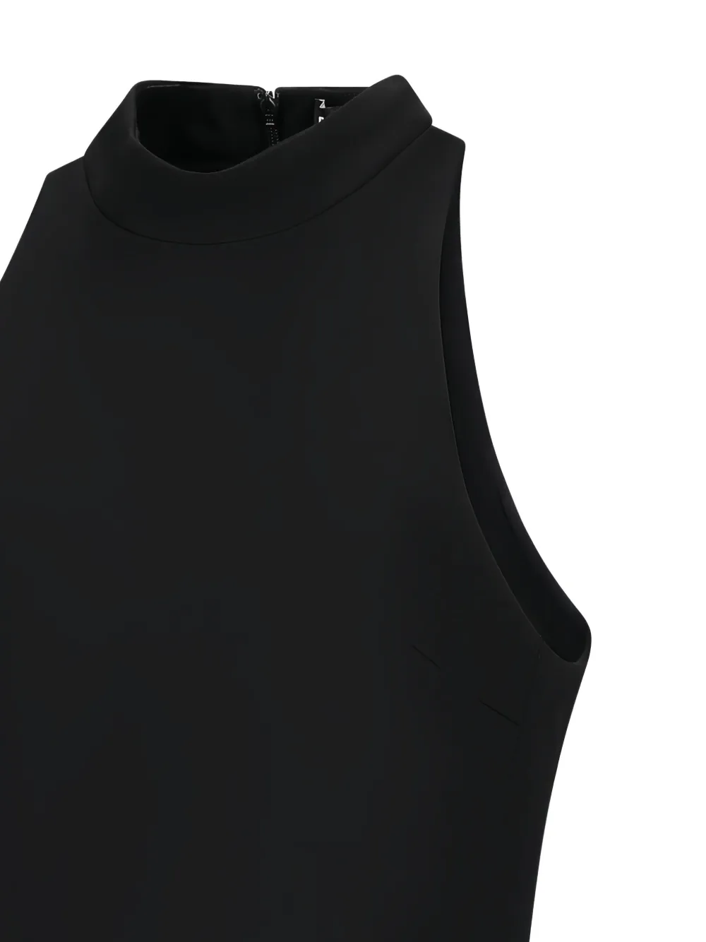 David Koma Mini-jurk met asymmetrische halternek Zwart