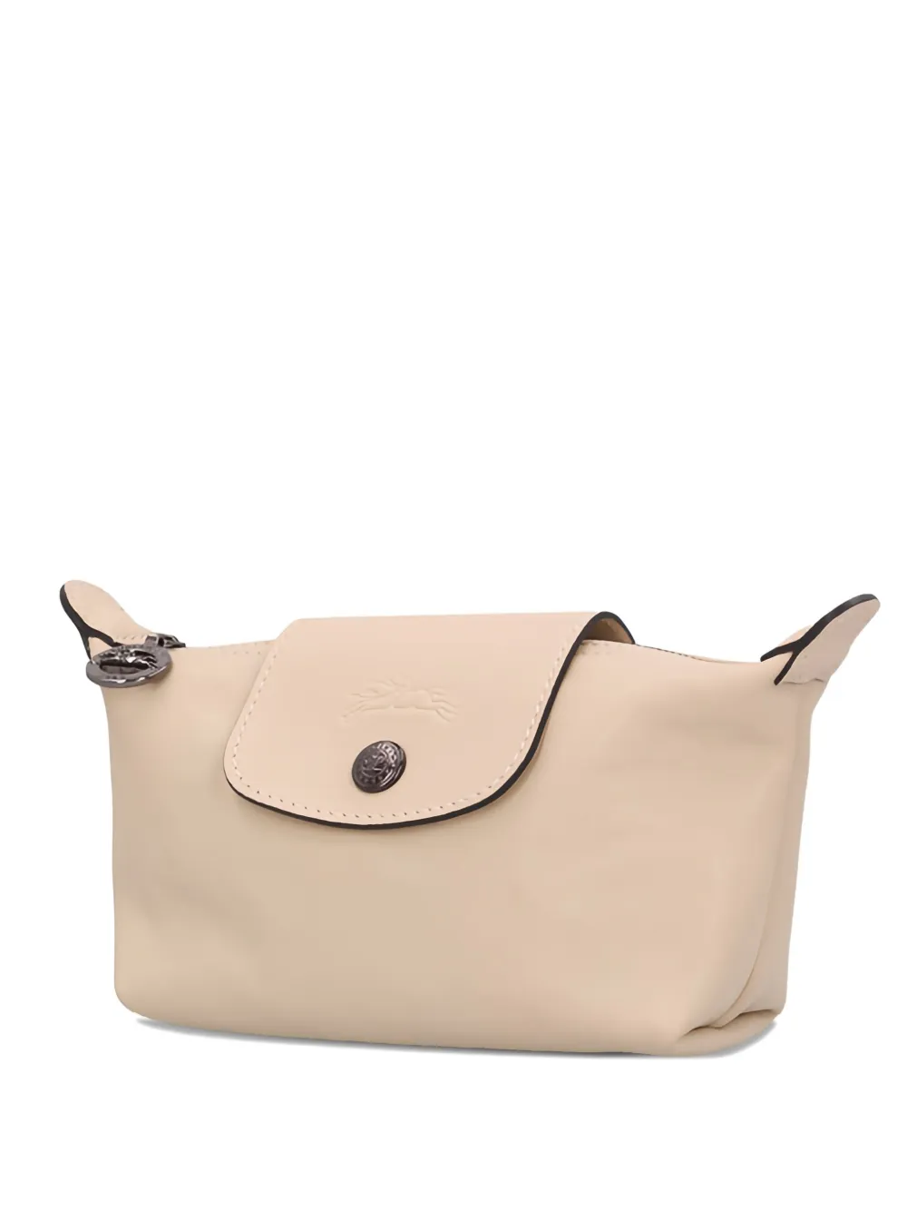 Longchamp Le Pliage Cuir Cosmetic Make Up Bag In Multi