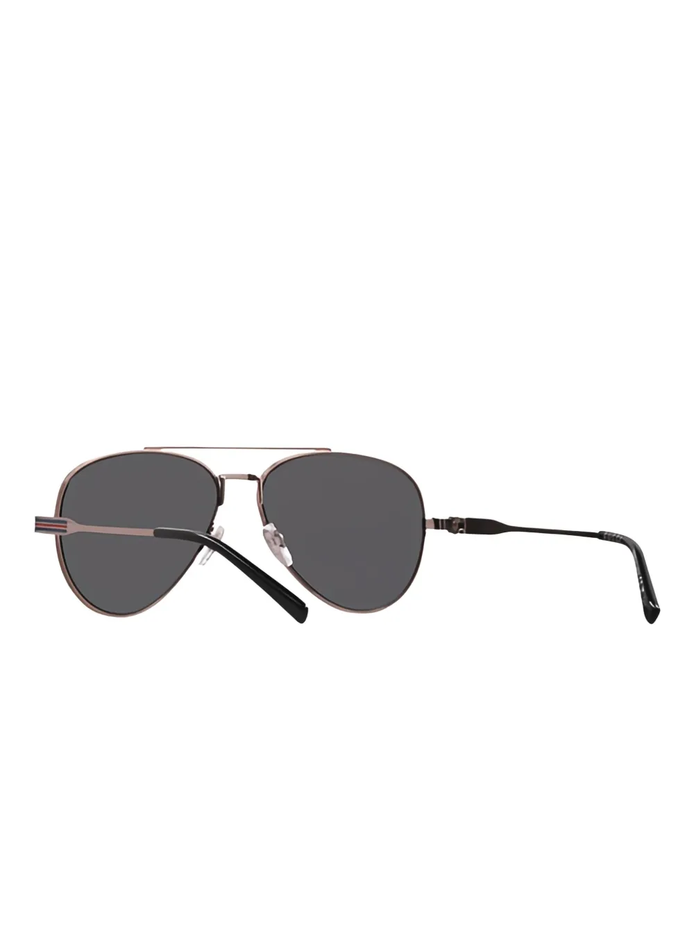 Gucci Eyewear Zonnebril met metalen montuur Grijs