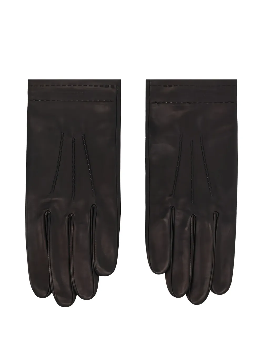 Longchamp stitched gloves - ブラック Longchamp stitched gloves - ブラック