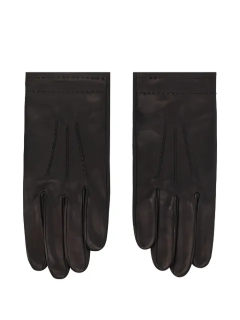 Longchamp stitched gloves