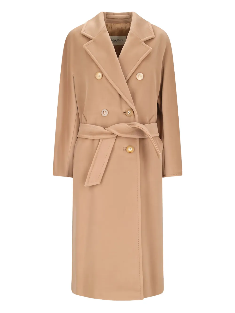 Max Mara belted double-breasted coat Beige
