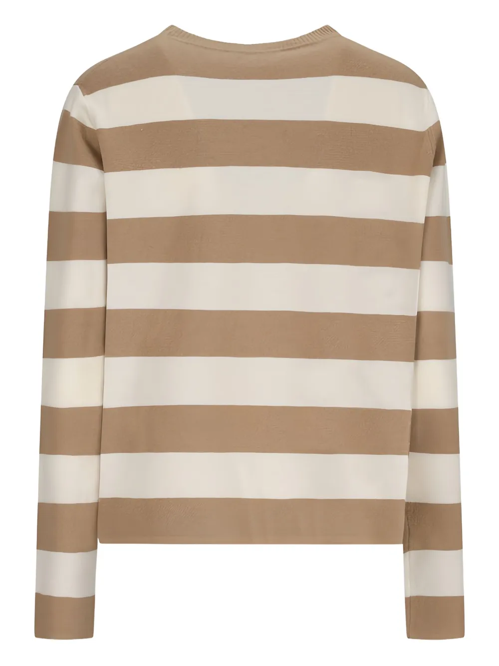 Max Mara 1951-appliqué striped sweater Beige