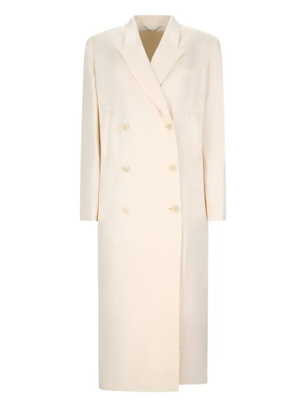 Magda Butrym Double-breasted Coat in Neutrals