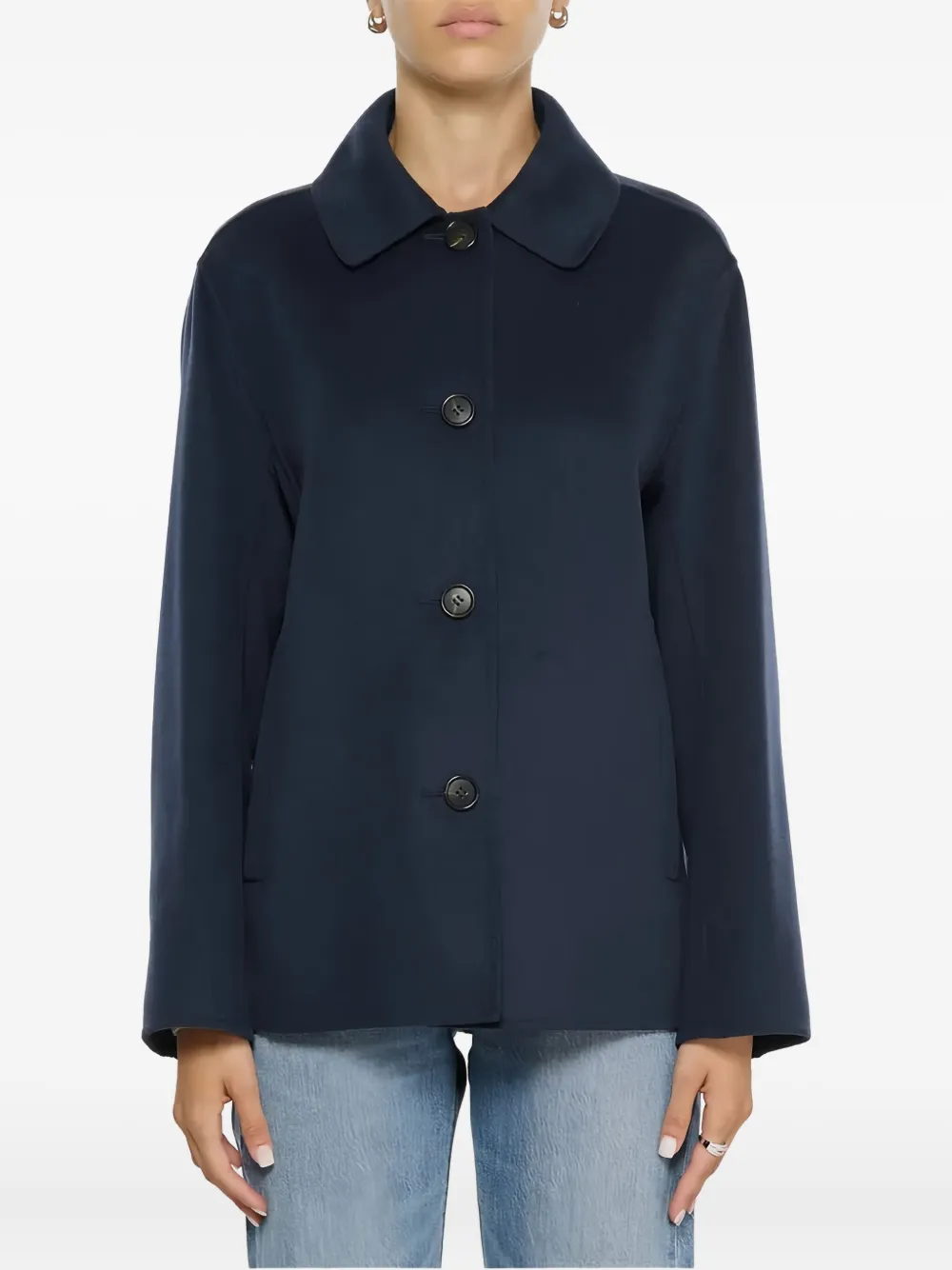 'S Max Mara Jack met knoopsluiting en kraag Blauw