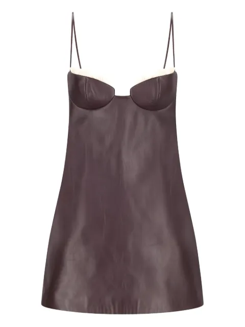 Magda Butrym lace-trimmed slip midi dress
