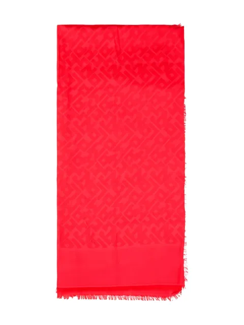 Longchamp chal con flecos